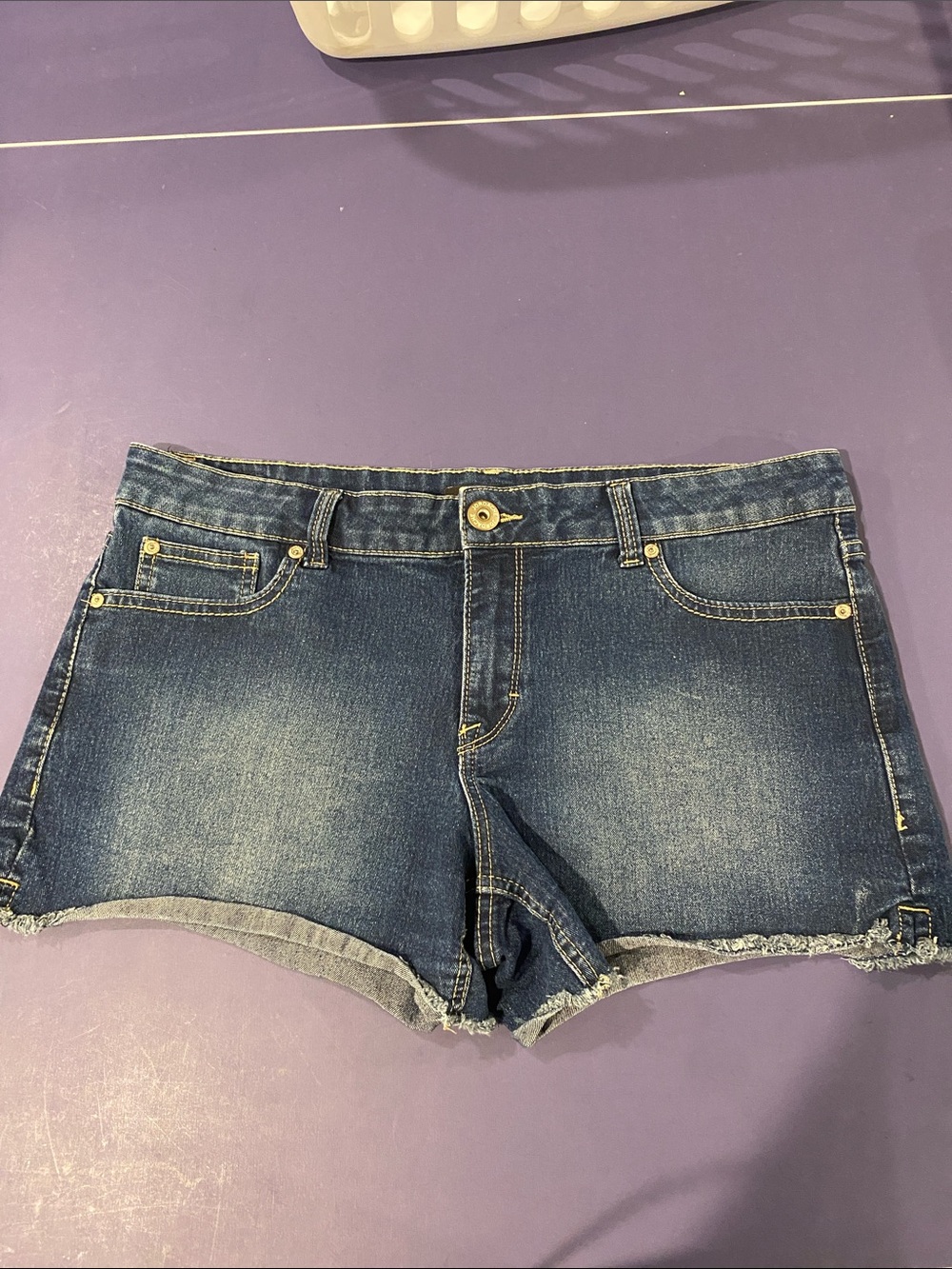 Jordache Dark Blue Denim Cutoff Shorts